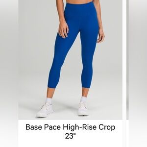 Lulu size 8 women’s base pace crop
